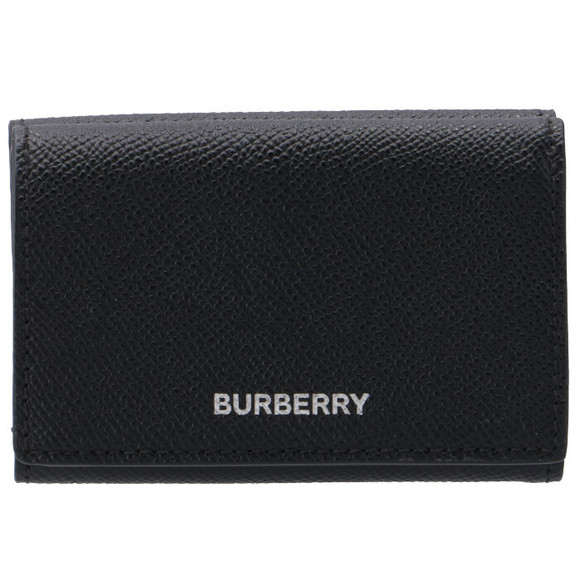 Burberry Wallet Black Tri-fold Grainy Leather - Picture 1 of 7